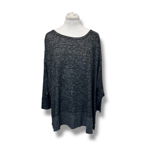 Bobeau Women’s Rudie Crew Neck Knit Tunic by StitchFix, Black, size 3X - Picture 1 of 12